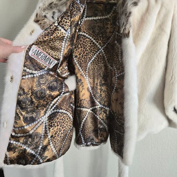 Mink Leopard coat jacket RARE - Picture 8 of 16